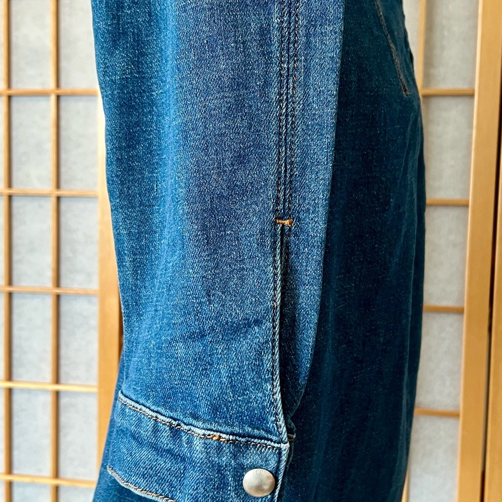 IRO Lenay Pleated Denim Mini Dress - Picture 5 of 14
